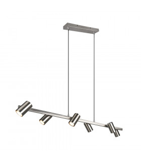 Marley Modern 6 Light Bar Pendant Ceiling Light Nickel Matt-1