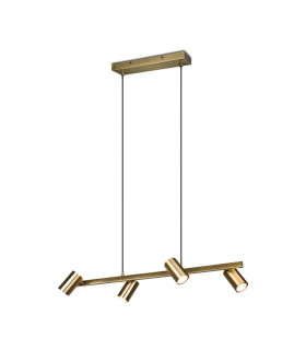 Marley Modern 4 Light Bar Pendant Ceiling Light Old brass-1