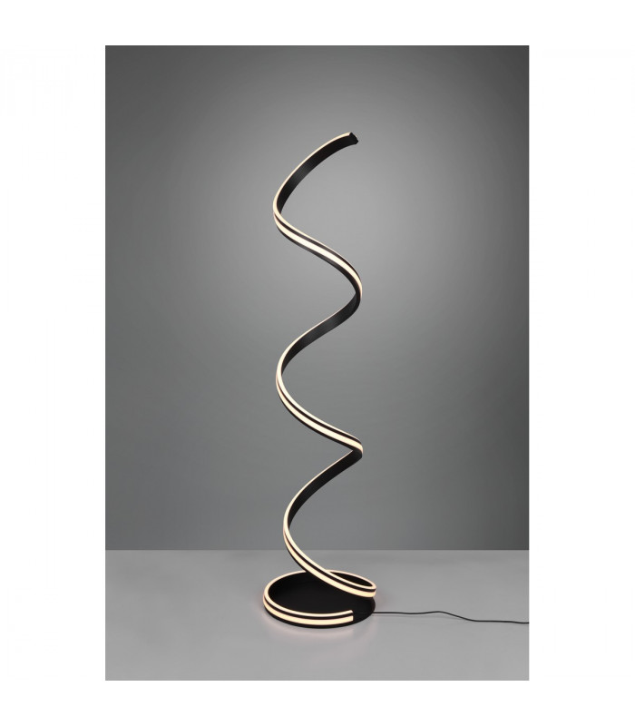 Nuria Modern LED Integrated Floor Lamp Black Matt 2300-3000-4000K with Footswitch-2