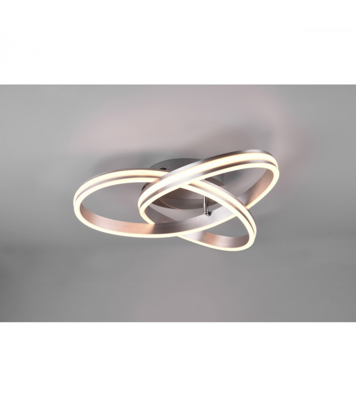 Nuria Modern 58W LED Semi Flush Light Nickel Matt 2300-3000-4000K-2
