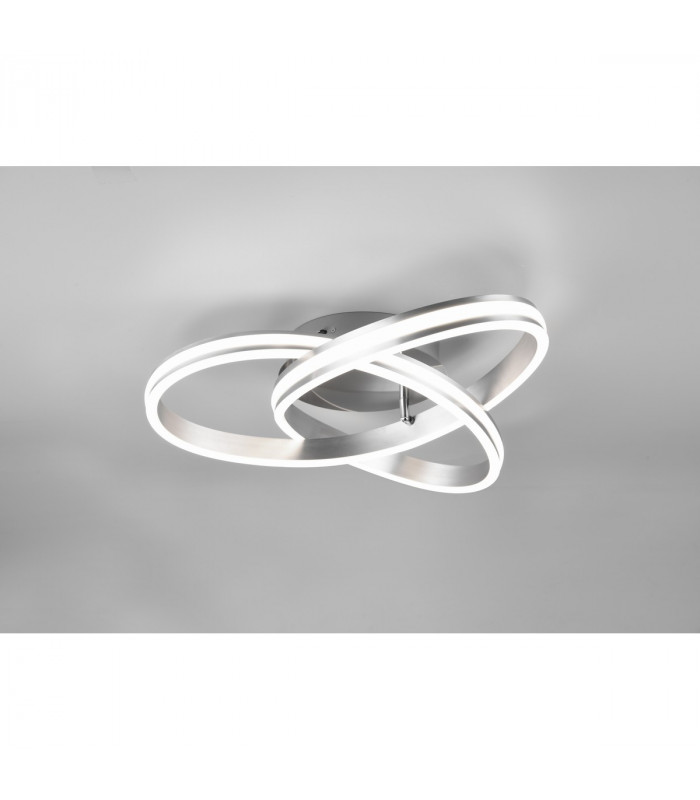 Nuria Modern 58W LED Semi Flush Light Nickel Matt 2300-3000-4000K-3