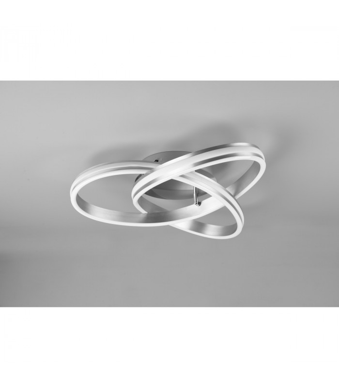 Nuria Modern 58W LED Semi Flush Light Nickel Matt 2300-3000-4000K-5