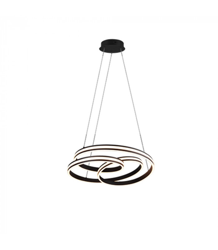 Nuria Modern 60W LED Pendant Ceiling Light Black Matt 2300-3000-4000K-1
