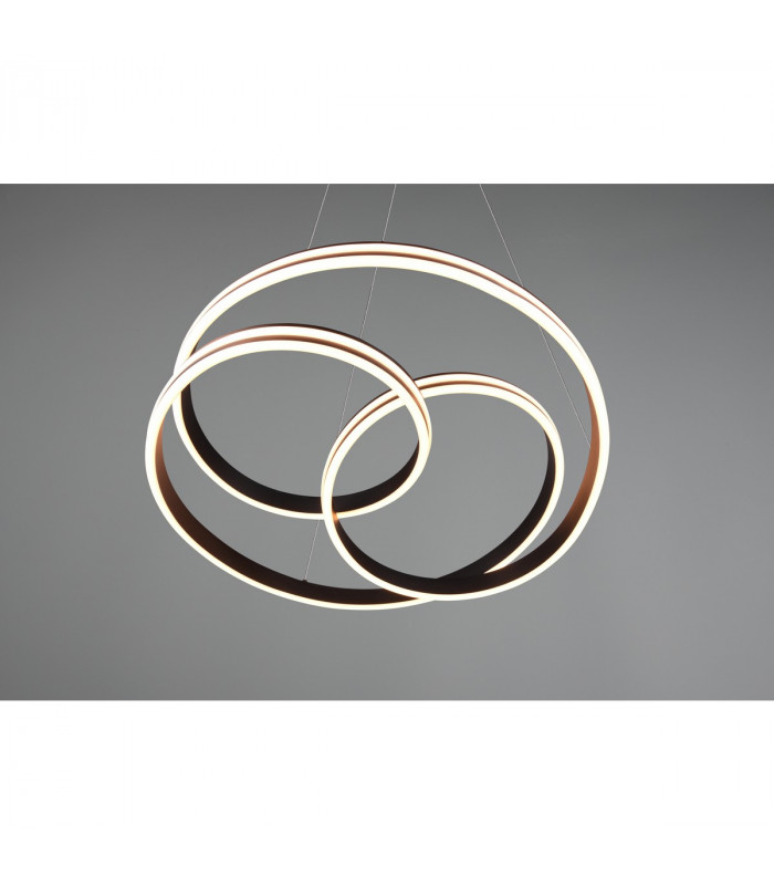 Nuria Modern 60W LED Pendant Ceiling Light Black Matt 2300-3000-4000K-4