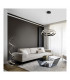 Nuria Modern 60W LED Pendant Ceiling Light Black Matt 2300-3000-4000K-6