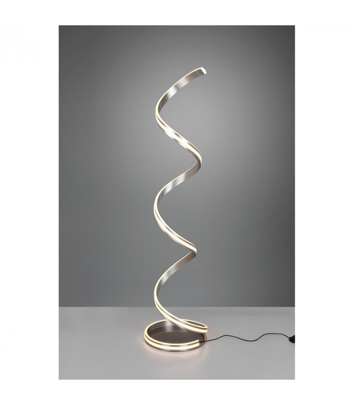 Nuria Modern LED Integrated Floor Lamp Nickel Matt 2300-3000-4000K with Footswitch-2