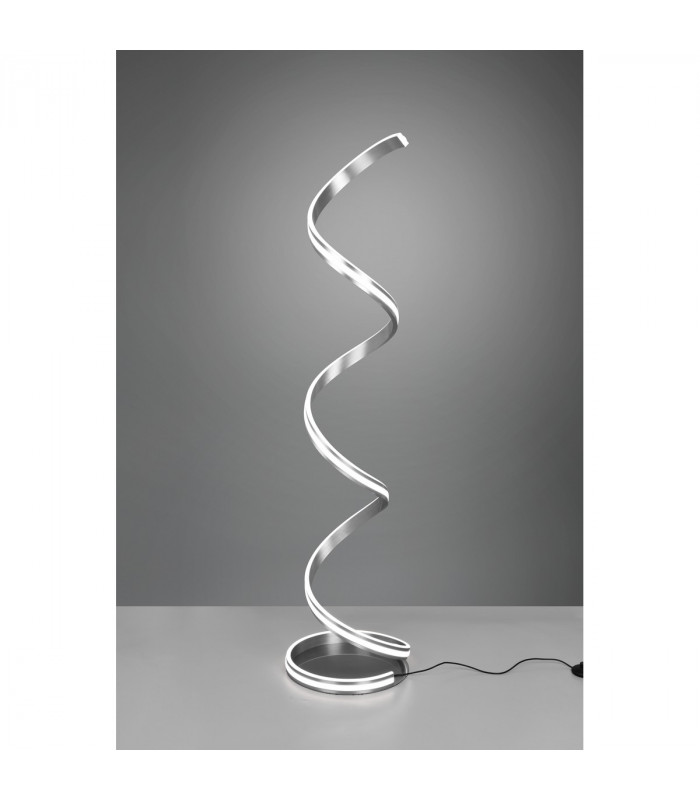 Nuria Modern LED Integrated Floor Lamp Nickel Matt 2300-3000-4000K with Footswitch-3