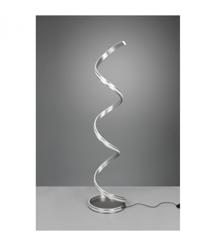 Nuria Modern LED Integrated Floor Lamp Nickel Matt 2300-3000-4000K with Footswitch-5