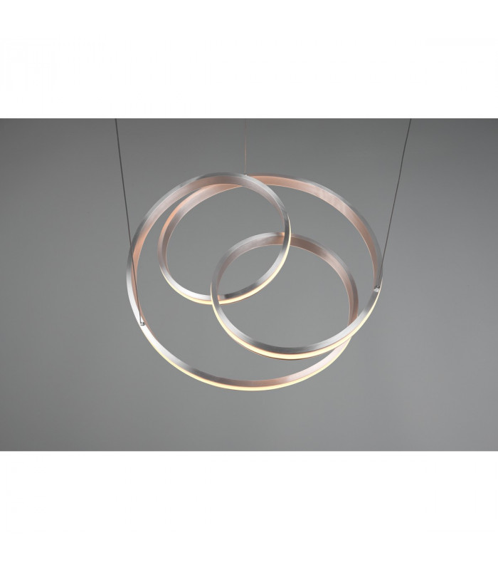 Nuria Modern 60W LED Pendant Ceiling Light Nickel Matt 2300-3000-4000K-3