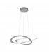Oakland Modern 52W LED Pendant Ceiling Light Nickel Matt 3000K-1