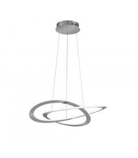 Oakland Modern 52W LED Pendant Ceiling Light Nickel Matt 3000K-1