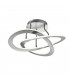 Oakland Modern 40W LED Semi Flush Light Nickel Matt 3000K-1