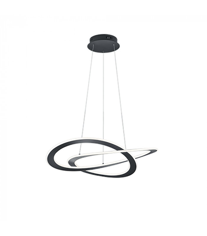 Oakland Modern 52W LED Pendant Ceiling Light Anthracite 3000K-1