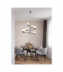 Pure Modern 6 Light Multi Arm Pendant Ceiling Light Black Matt-6