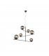 Pure Modern 6 Light Multi Arm Pendant Ceiling Light Anthracite-1