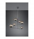 Pure Modern 6 Light Multi Arm Pendant Ceiling Light Anthracite-2