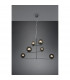 Pure Modern 6 Light Multi Arm Pendant Ceiling Light Anthracite-3