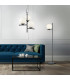 Pure Modern 3 Light Multi Arm Pendant Ceiling Light Black Matt-2