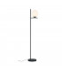 Pure Modern Floor Lamp Black Matt with Footswitch-1