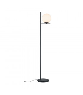 Pure Modern Floor Lamp Black Matt with Footswitch-1