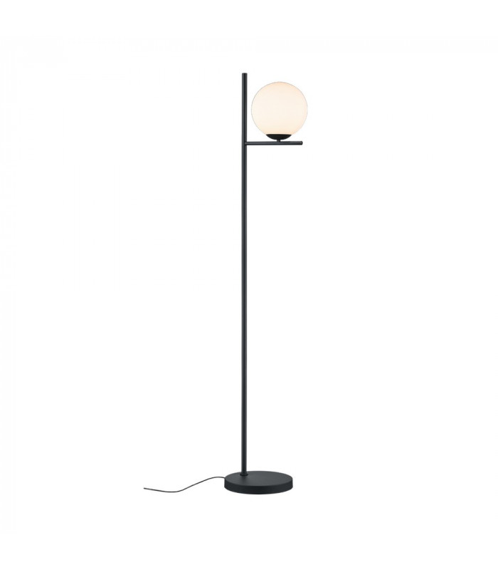 Pure Modern Floor Lamp Black Matt with Footswitch-1