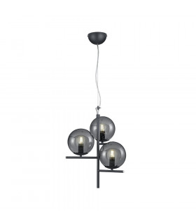 Pure Modern 3 Light Multi Arm Pendant Ceiling Light Anthracite-1