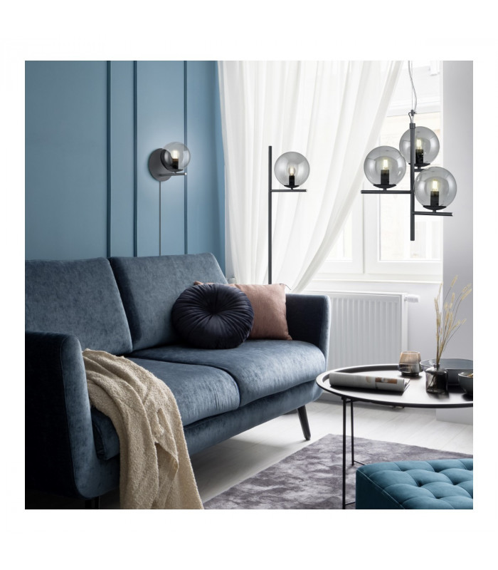 Pure Modern 3 Light Multi Arm Pendant Ceiling Light Anthracite-3
