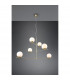 Pure Modern 6 Light Multi Arm Pendant Ceiling Light Brass Matt-2