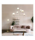 Pure Modern 6 Light Multi Arm Pendant Ceiling Light Brass Matt-6