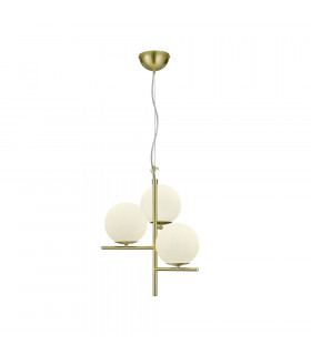 Pure Modern 3 Light Multi Arm Pendant Ceiling Light Brass Matt-1