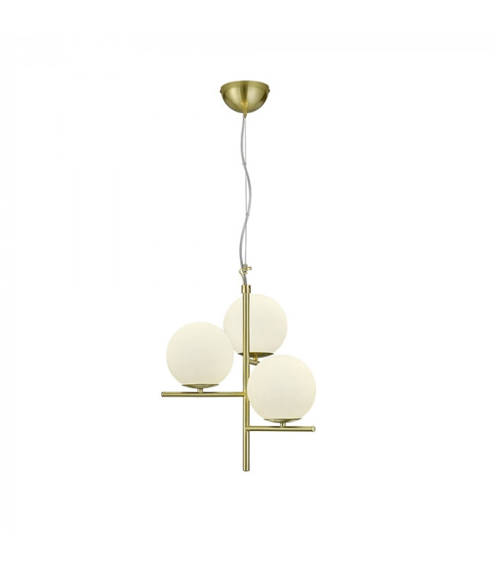 Pure Modern 3 Light Multi Arm Pendant Ceiling Light Brass Matt-1