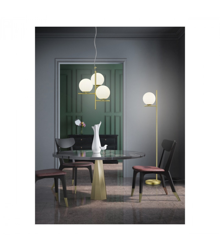 Pure Modern 3 Light Multi Arm Pendant Ceiling Light Brass Matt-3
