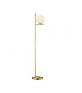 Pure Modern Floor Lamp Brass Matt with Footswitch-1