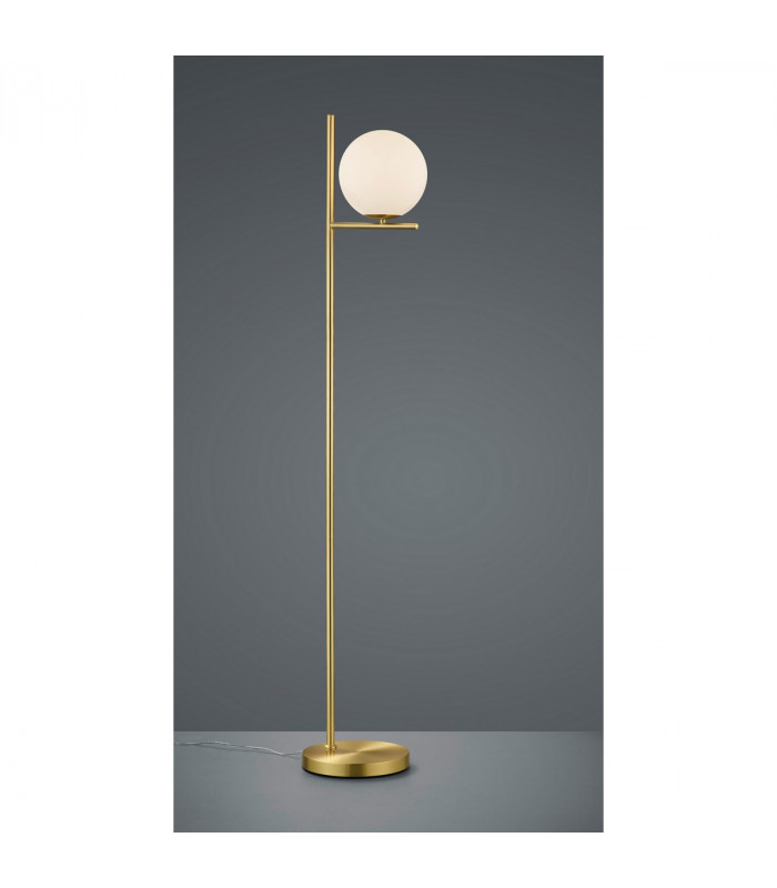 Pure Modern Floor Lamp Brass Matt with Footswitch-2