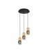 Robin Modern Cluster Pendant Ceiling Light Brass Matt-1