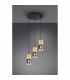 Robin Modern Cluster Pendant Ceiling Light Brass Matt-2
