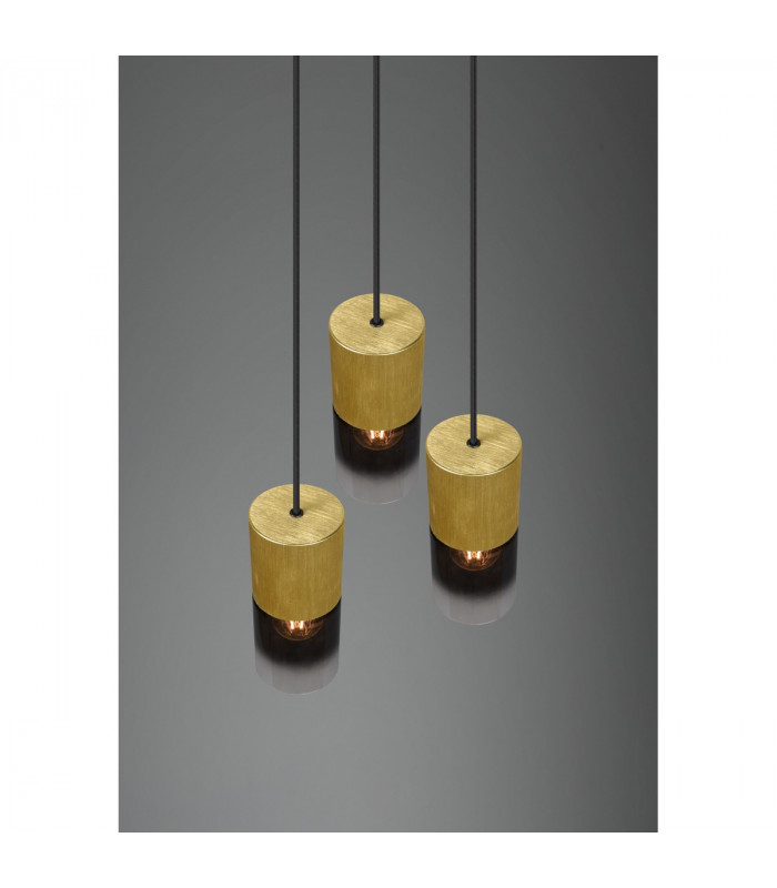 Robin Modern Cluster Pendant Ceiling Light Brass Matt-4