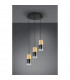 Robin Modern Cluster Pendant Ceiling Light Brass Matt-5