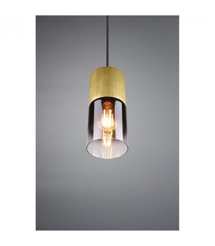 Robin Modern Slim Pendant Ceiling Light Brass Matt-4