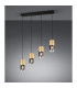 Robin Modern 4 Light Bar Pendant Ceiling Light Brass Matt-2