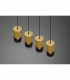 Robin Modern 4 Light Bar Pendant Ceiling Light Brass Matt-5