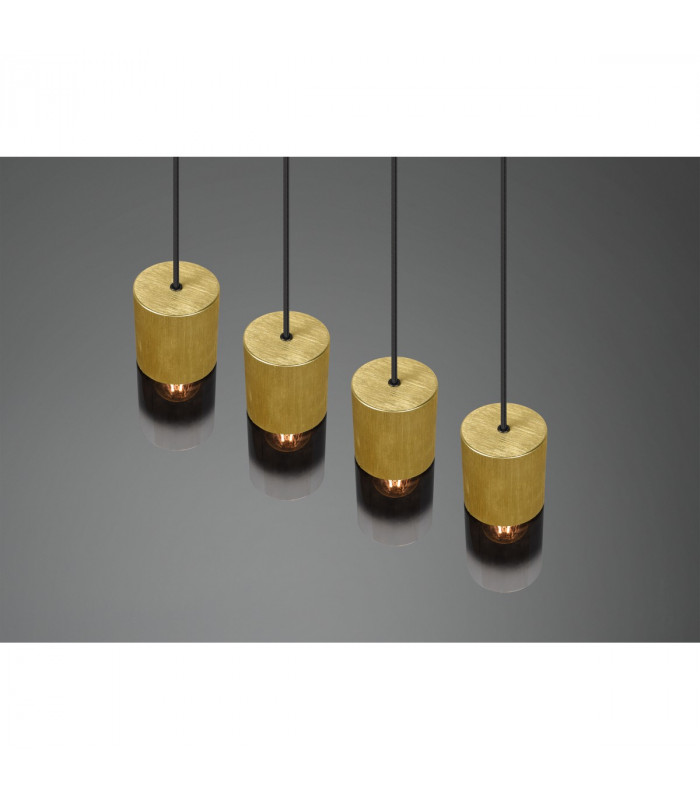 Robin Modern 4 Light Bar Pendant Ceiling Light Brass Matt-5