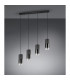 Robin Modern 4 Light Bar Pendant Ceiling Light Black Matt-3