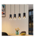 Robin Modern 4 Light Bar Pendant Ceiling Light Black Matt-7
