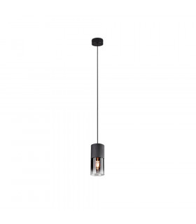 Robin Modern Slim Pendant Ceiling Light Black Matt-1