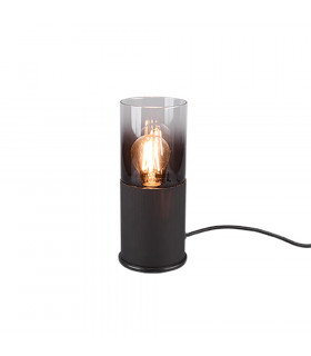 Robin Modern Cylindrical Table Lamp Black Matt-1