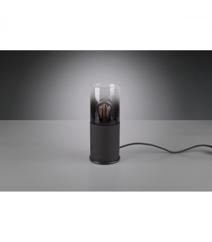 Robin Modern Cylindrical Table Lamp Black Matt-3