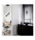 Robin Modern 3 Light Cluster Pendant Ceiling Light Black Matt-3