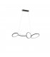 Rondo Modern 37W LED Pendant Ceiling Light Black Matt 3000K-1
