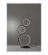 Rondo Modern 17W LED Table Lamp Black Matt 3000K-2